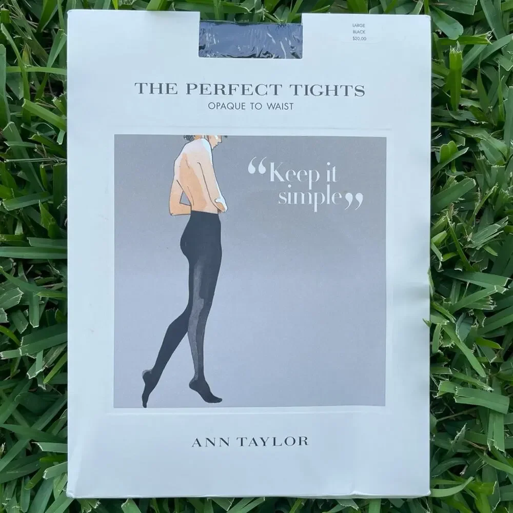 Ann Taylor Y2K The Perfect Tights opaque to waist stockings/ tights